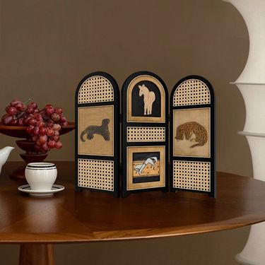 Retro Style Desktop Screen, Leopard Decoration Painting_voghion.com