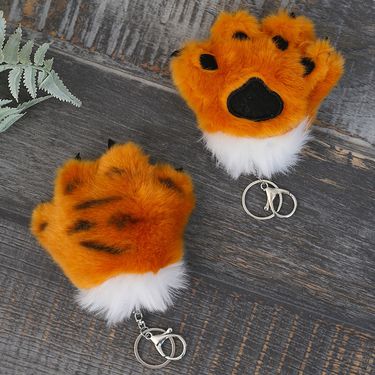 Tiger paw plush toy Cute tiger tail pendant doll Chinese Zodiac doll children's gift_voghion.com