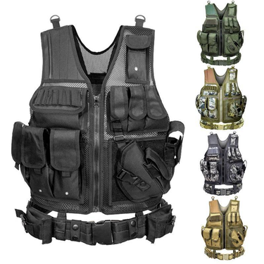 Professional outdoor equipment tactical vest vest mesh stab resistant vest Breathable vest military fan protective equipment_voghion.com