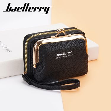 2023 New Women's Coin Purse Lychee Pattern Zipper Accordion Multi-Card Slot Mini Card Holder_voghion.com
