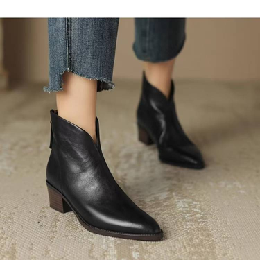 Women's Boots 2025 Autumn/Winter New Retro Ankle Boots And Short Ankle Boots_voghion.com