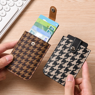 Card Bag Card Cases Pull Out Card Holder Anti Demagnetization, Ultra Thin And Compact Bank Card Holder With Multiple Card Slots, Portable Mini Storag_voghion.com