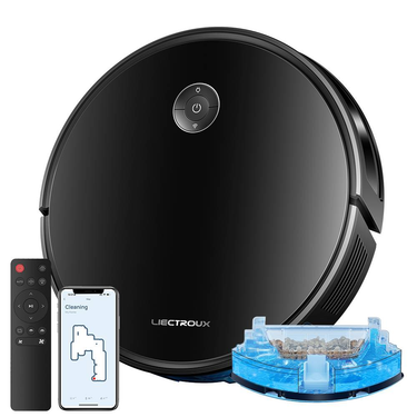LIECTROUX C7 Robot Vacuum Cleaner And Wet Mop Combo,Smart Mapping,WiFi App And Remote Control,6Kpa Suction_voghion.com
