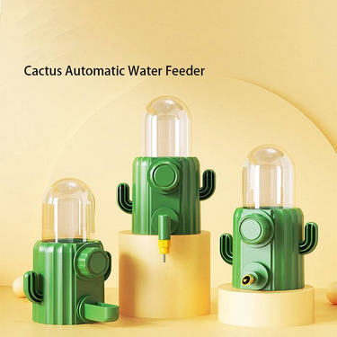 Bird Water Feeder - Bird Water Dispenser, Cactus Automatic Dispenser | Multipurpose Parakeet Drinker Cage Accessories, Waterer Feeding Supplies For_voghion.com