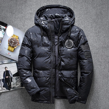Men's clothing camouflage down jacket slim-fit thick short down jacket_voghion.com