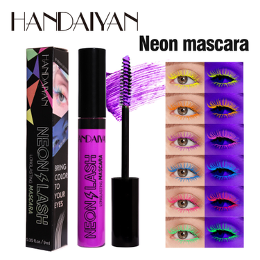 Fluorescent Mascara Lasting Long Waterproof Mascara for Festival Party_voghion.com
