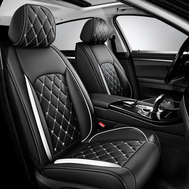 New Crown All-inclusive Full Leather Diamond Four Seasons Car Cushion Four Seasons Universal Dog Head Cartoon Car Seat Cover_voghion.com