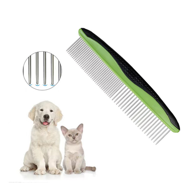 Pet comb, dog comb, dense single row comb, cat comb, stainless steel beauty and hair removal cleaning products_voghion.com