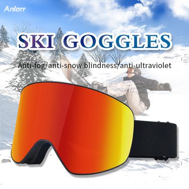 Ski sports equipment, cylindrical ski goggles, snow riding motorcycles, windproof and UV resistant goggles_voghion.com