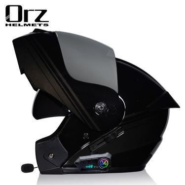 Motorcycle Accessories & Parts Bluetooth Helmet Men's and Women's Flip Up Helmet Personality Cool Double Lens Summer Internet Celebrity Hat_voghion.com