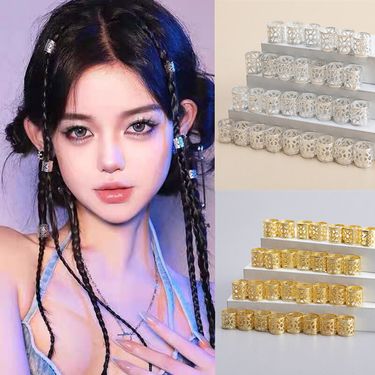 European & American Trendy Dreadlock Hair Clip, Fashion Metal Hair Ring, African Style Unique Dreadlock-Specific Hair Hoop_voghion.com