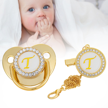 Jinleiou Food Grade Pacifier Gum Soothing Mood Silicone English Letter Baby Pacifier For Baby-sitter_voghion.com