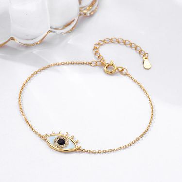 New Devil's Eye Bracelet Fashion Versatile Enamel Inlaid Zircon Hot Selling Temperament Jewelry_voghion.com