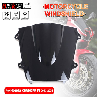 For CBR600RR F5 2013-2021 Motorcycle Double Bubble Windscreen High-Impact Resistance Protection Windscreen For HONDA Cbr600 Rr F5_voghion.com