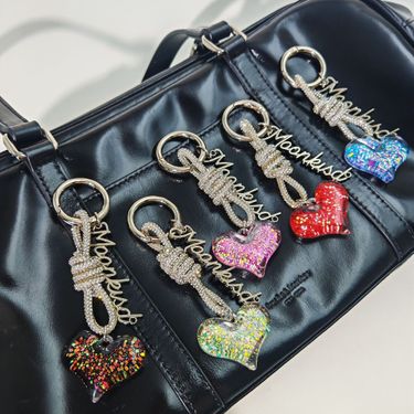 Bag Pendant Simple And Elegant Heart-shaped Bag, Diamond Braided Rope Pendant, Mobile Phone Chain Pendant_voghion.com