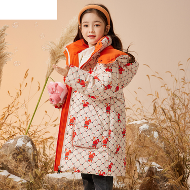 Children's Clothing Children's Long Down Jacket Boys And Girls Thick Fashion Hooded Coat Big Kids_voghion.com