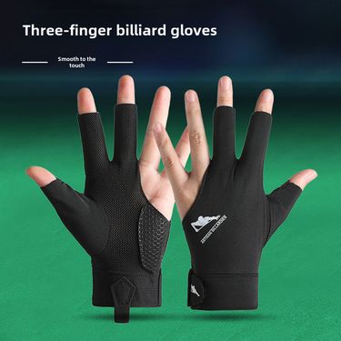 Billiards gloves snooker table ball breathable wear-resistant comfortable non-slip open finger light gloves single pack_voghion.com