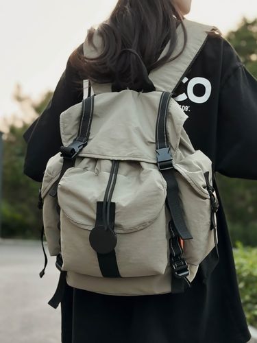 Backpack Not Rotten Ruched Women's Outdoor Nylon Cloth_voghion.com