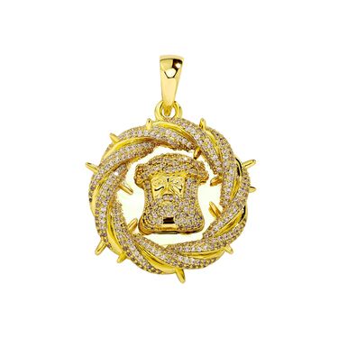 Trendy Jesus Cross Pendant Necklace For Women & Men - Hip Hop Style Micro Inlaid Zirconia Chain Jewelry - Gold & Silver_voghion.com