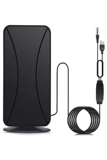 High-definition indoor amplified digital TV antenna 50-80 miles with VHF/UHF amplifier fast response indoor and outdoor antenna_voghion.com