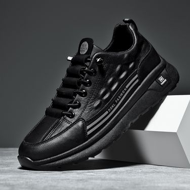 Suitable For All Seasons Trendy Autumn Winter New Casual Fashion Versatile Thick Sole Height Increasing Sneakers Non-Slip Wear-Resistant Men's_voghion.com