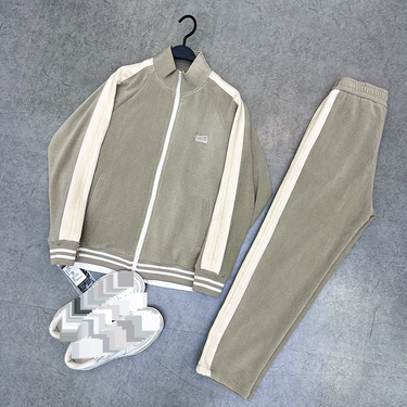 Men's Clothing Autumn and Winter Men's Jacket Corduroy Casual Knitted Jacket Suit Stand Collar Long Sleeve Loose Coat_voghion.com