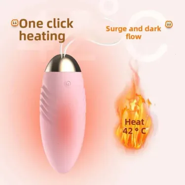APP Wireless Jump Egg Vibrator Silent Heated Multi-Frequency Remote Control Clitoral Orgasm Adult SexToy Product_voghion.com