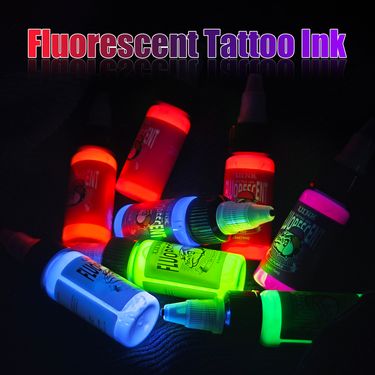 New Uink Fluorescent Secondary Creative 8 Colors Tattoo Ink 15ml Single Bottle_voghion.com