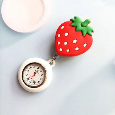 Watch Pendant Silicone Luminous Nurse Watch Doctor Student Watch Cute Cartoon Character Animal Chest Watch_voghion.com