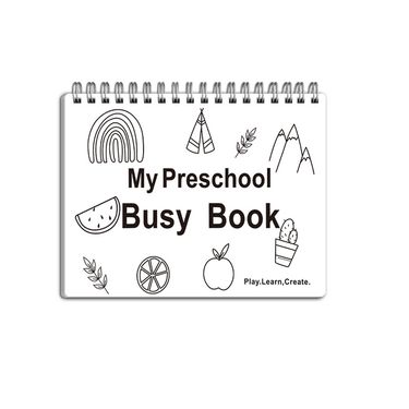 Reusable Sticker Activity Book For Kids - Preschool Learning & Educational Busy Book With Stickers_voghion.com