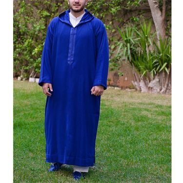 Men's Clothing New Muslim Long Hooded Middle East Ethnic Clothing Robe_voghion.com