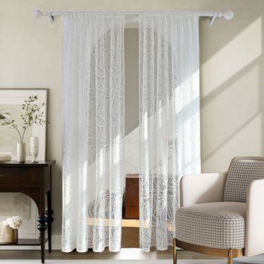 Fishtail Rod Door Curtain Warp Knitted Lace Window Screen Curtain_voghion.com