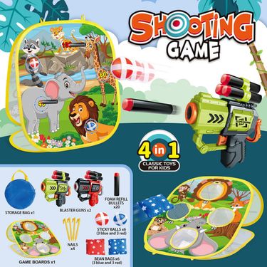 Children's Cartoon Folding Throwing Target Throwing Sandbag Sticky Ball Darts Target Game Outdoor Toy_voghion.com