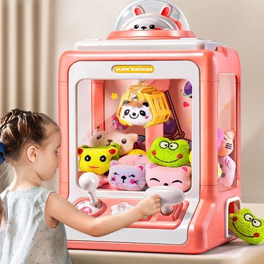 Little rabbit children's claw cute clip doll internet celebrity mini machine small sound light boy and girl toy_voghion.com