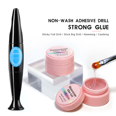 Arte Clavo Strong Glue Nail Art Gel Rhinestones Decorations No Wipe Jewelry For Rhinestone Crystal DIY Manicure Nail Art Tools_voghion.com