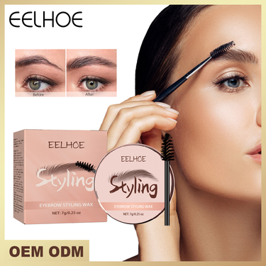 styling set  with natural three-dimensional wild eyebrows highlights the layered effect of eyebrows, mak              ,_voghion.com