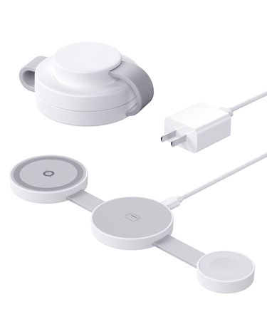 New Desktop Folding Three-in-one Magnetic Wireless Charger, Foldable For Mobile Phone Wireless Charger_voghion.com