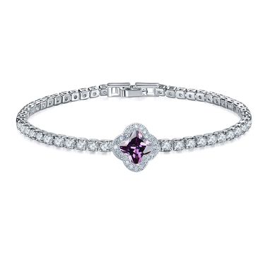 Joseph Jewelry Four-leaf Clover Full Diamond Bracelet Hot Selling Fashion Luxury European and American Cross-border Creative Micro-inlaid Zircon Brace_voghion.com