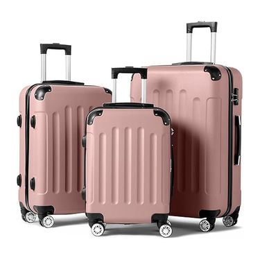 Luggage Bags Abs Luggage Luggage Multi-wheel Trolley Case 6-piece Semi-finished Boarding Case Password Suitcase_voghion.com