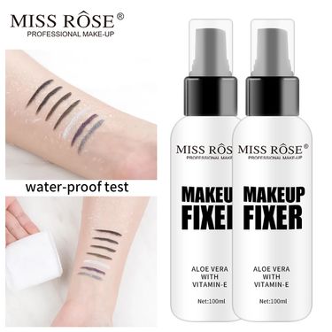 MISS ROSE Moisturizing And Lasting Makeup Setting Lotion 100ml Frosted Bottle Clear Makeup Setting Spray_voghion.com