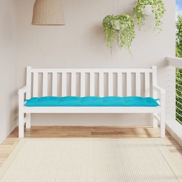 Garden Bench Cushion Turquoise 70.9"x19.7"x2.8" Oxford Fabric_voghion.com