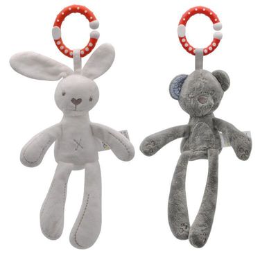 Baby Toys, Children's Soothing Dolls, Fun Pendants, Cartoon Rabbit, Bear, Baby, Wind Chimes, Lathe Hanging_voghion.com