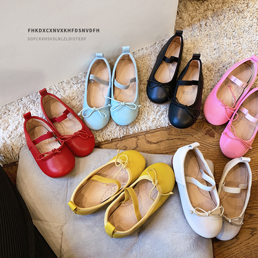 Candy colored Korean children's shoes Light mouth girls' leather shoes baby ladle shoes Children's princess single shoes baby shoes_voghion.com