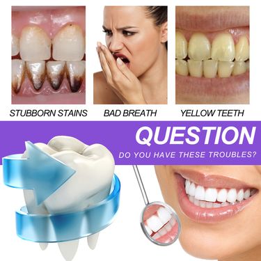 V34 Whitening Purple Mousse Toothpaste Toner Essence Remove Yellow Tooth Stains_voghion.com