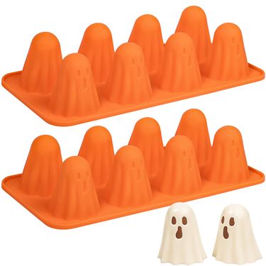 Ghost-Shaped Silicone Jello Mold - Halloween Baking Decorations For Spooky Jelly, Chocolate & Ice Cubes_voghion.com