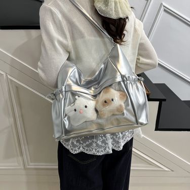 Butterfly Knot Small Capacity Pain Bag For Women, Anime Style, College, Class, Commute, Large Capacity, Single Shoulder,_voghion.com