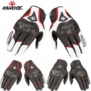 Cycling Gloves Sheepskin Touch Screen Motorcycle Gloves_voghion.com