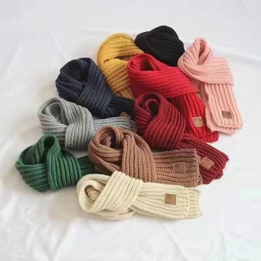 Children's Autumn/Winter Scarf Neck Cover Girls' Baby Knitted Boys' Winter 2024 New Style_voghion.com