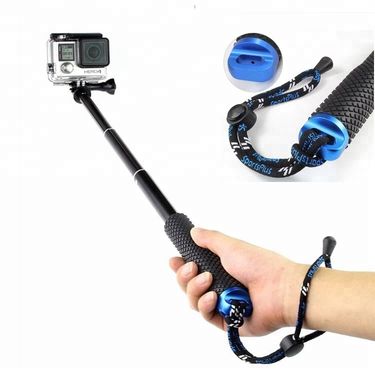 Music Festival 19 Portable Extendable Monopod Handheld Pole SP Waterproof Anti-slip Bumping Handle Selfie Stick for Gopro Action Sports_voghion.com