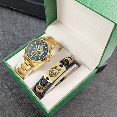 Men's Quartz Watch Versatile Bracelet Set Watch Set_voghion.com